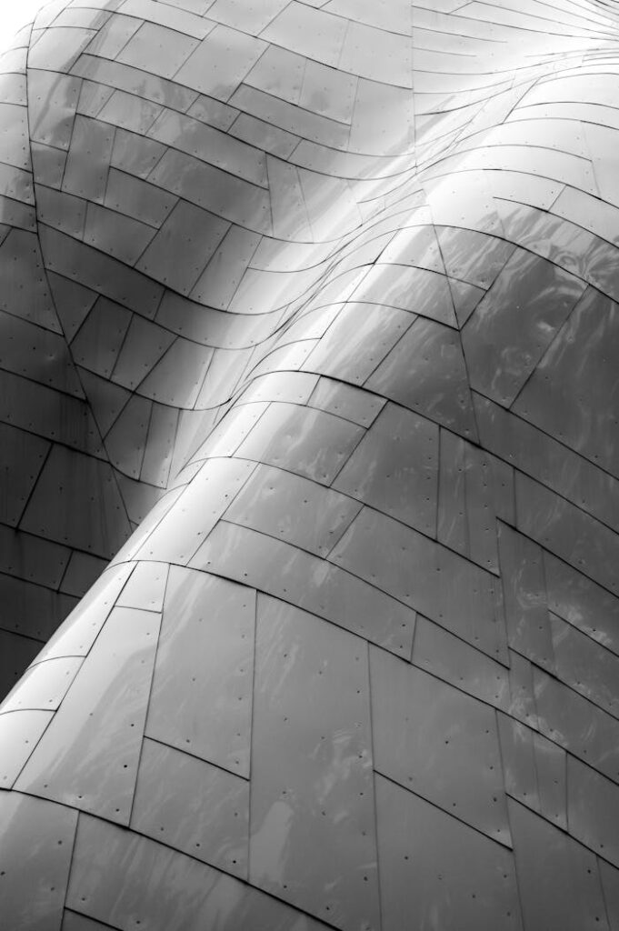 Metal, Oblique Building Wall